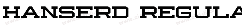 Hanserd Regular字体转换